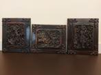 Antieke set Houtsnijwerken,  Rama en Sita, de Ramayana, Ophalen