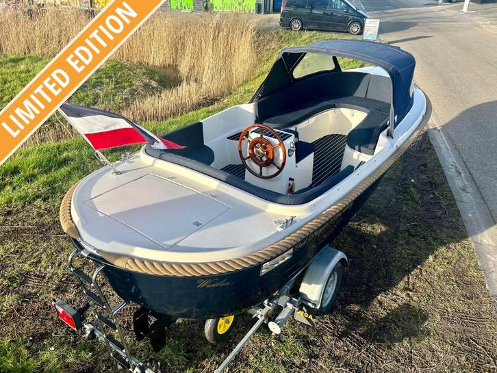 Oud Huijzer 575 Luxury BJ 2017 20 pk Suzuki EFI vol opties!, Watersport en Boten, Sloepen, Gebruikt, 10 tot 30 pk, 3 tot 6 meter