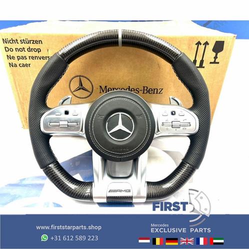 2022 AMG CARBON STUUR + AIRBAG A45 CLA45 C63 E63 GLC63 GLE63, Auto-onderdelen, Besturing, Mercedes-Benz, Gebruikt, Verzenden
