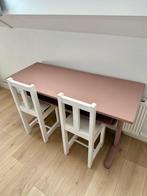 Roze Kinderbureau 118cm  x  49cm, Huis en Inrichting, Bureaus, Ophalen, Gebruikt, Bureau