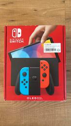 Switch OLED zgan, Spelcomputers en Games, Spelcomputers | Nintendo Switch, Switch OLED, Met games, Met 2 controllers, Ophalen of Verzenden