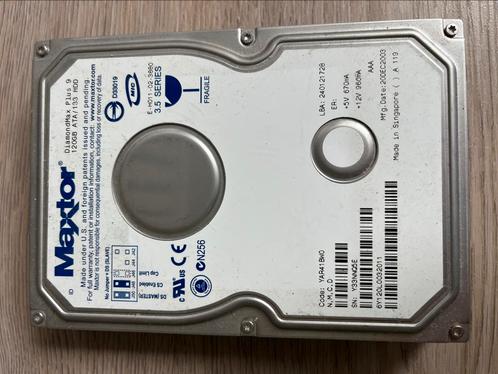 Maxtor DiamondMax Plus 9 120GB IDE HDD, Computers en Software, Harde schijven, Gebruikt, Ophalen of Verzenden