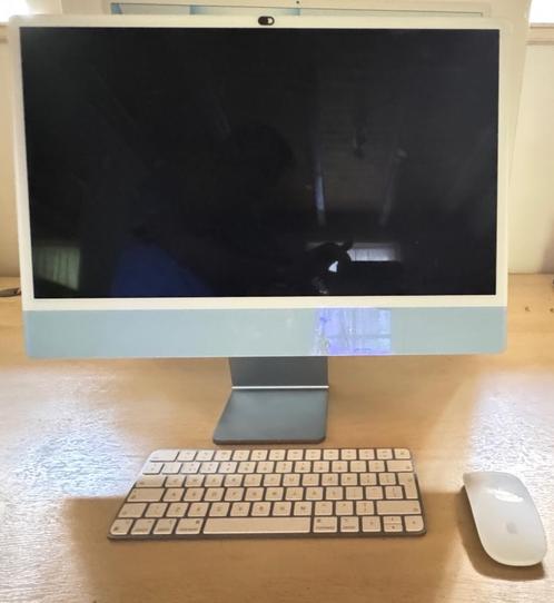 iMac 24" M1 Blauw * als nieuw *, Computers en Software, Apple Desktops, Zo goed als nieuw, iMac, SSD, 2 tot 3 Ghz, 8 GB, Ophalen of Verzenden