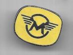 PRACHTIGE EMAILE M MOTOREN BROCHE SPELD, Ophalen of Verzenden, Gebruikt, Transport, Speldje of Pin