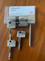 Dom diamant cilinder slot, Doe-het-zelf en Verbouw, Hang- en Sluitwerk, Ophalen, Gebruikt, Rvs, Slot