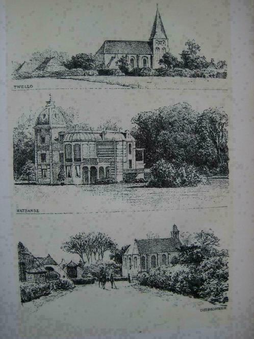 112 / Twello / Diepenveen    Litho 1876, Antiek en Kunst, Kunst | Litho's en Zeefdrukken, Ophalen of Verzenden