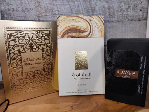 3 verschillende Lattafa parfums - Zo goed als nieuw, Sieraden, Tassen en Uiterlijk, Uiterlijk | Parfum, Zo goed als nieuw, Verzenden