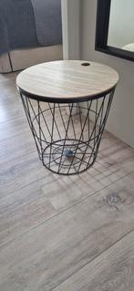 Bijzettafel opberg mand, Huis en Inrichting, Tafels | Salontafels, Ophalen, Nieuw, Rond