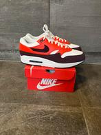 Nike Air Max 1 Burgundy Crush | Maat 44, Overige kleuren, Nike, Nieuw, Ophalen of Verzenden