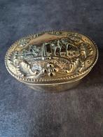 Koperen Thee doos met Nederlands dorpsgezicht, Antiek en Kunst, Antiek | Koper en Brons, Ophalen of Verzenden, Koper