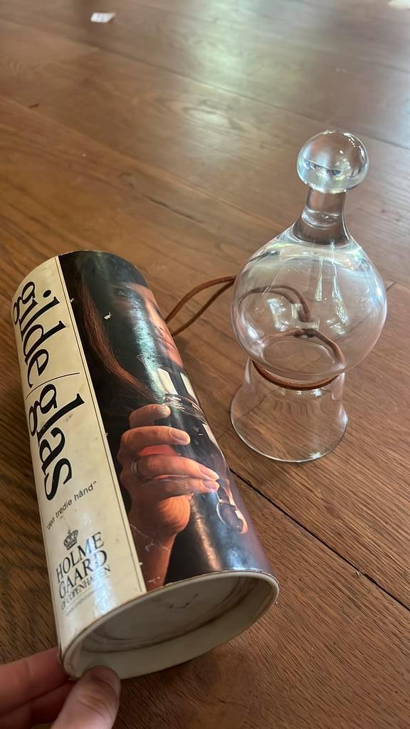 Authentieke Holmegaard Neck Glass, Antiek en Kunst, Antiek | Glas en Kristal, Ophalen