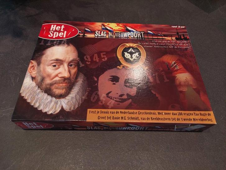 Slag bij Nieuwpoort - Geschiedenis Quizspel, Hobby en Vrije tijd, Gezelschapsspellen | Bordspellen, Zo goed als nieuw, Een of twee spelers