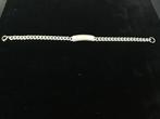 Zilverkleurige (alpaca) plaatarmband, Ophalen of Verzenden, Nieuw, Zilver, Overige materialen