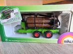 Bos Bouw Trailer met Kraan Boomstammen Siku, Ophalen of Verzenden, Nieuw, Tractor of Landbouw, SIKU
