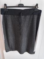 42/44 leuk rok zwart grijs gemeleerd zilverglans banen kerst, Zwart, Maat 42/44 (L), Ophalen of Verzenden, Zo goed als nieuw