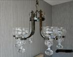 Hanglamp met glazen waxinelichthouders, Ophalen of Verzenden, Gebruikt, Glas, Minder dan 50 cm