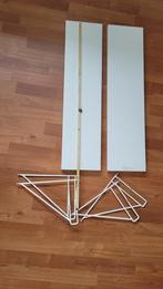 2 Witte Boekenplanken 80x20cm + Beugels, Huis en Inrichting, Woonaccessoires | Wandplanken en Boekenplanken, Ophalen of Verzenden