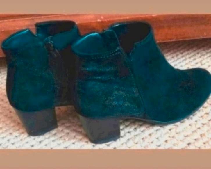 Zwarte suède Gabor enkellaarsjes met fluwelen hielstuk 38, Kleding | Dames, Schoenen, Zo goed als nieuw, Lage of Enkellaarzen
