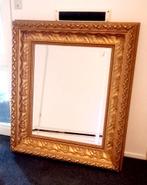 Grote (wand)spiegel met facetrand in decoratieve lijst, Ophalen, Zo goed als nieuw, Rechthoekig, Minder dan 100 cm