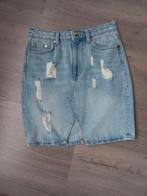 Spijkerrokje met scheuren mt 34 1 x gedragen van h&m, H&M, Blauw, Ophalen of Verzenden, Zo goed als nieuw