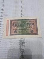 Oude Duitse 20000 Mark Bankbiljet, Postzegels en Munten, Bankbiljetten | Europa | Niet-Eurobiljetten, Ophalen of Verzenden, Duitsland