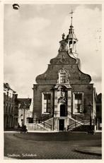 Stadhuis, Schiedam - fiets - 1953 gelopen, Ophalen of Verzenden, Voor 1920, Gelopen, Zuid-Holland