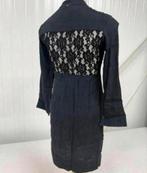 DKNY Donna Karan New York zwarte bloemen kanten knoop jurk, Kleding | Dames, Jurken, Zwart, Ophalen of Verzenden, Zo goed als nieuw