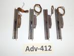 Adv-412 N Spoor Elektrische Ontkoppelrails 9114 Fleischmann, Gelijkstroom, Fleischmann, Rails, Ophalen of Verzenden
