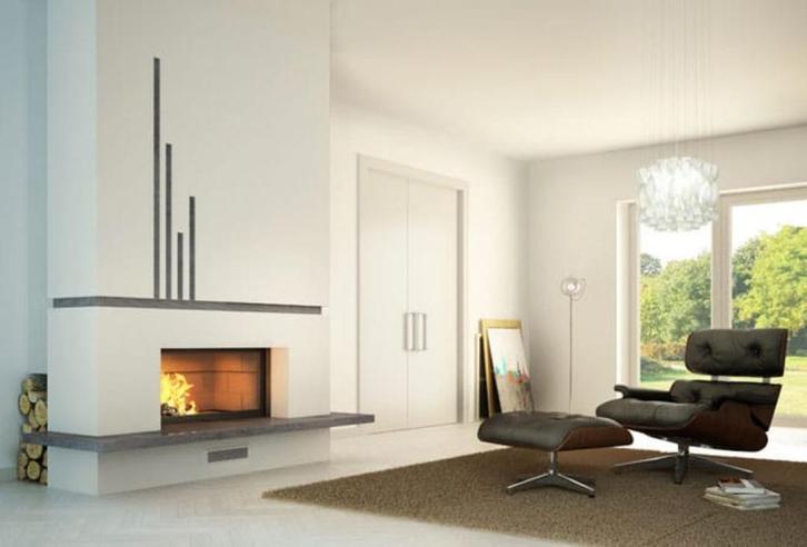 Liftdeurhaard Totem - 900 Ambiance, Huis en Inrichting, Haarden, Zo goed als nieuw, Houthaard, Ophalen