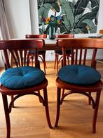 4 eettafel stoelen, Huis en Inrichting, Stoelen, Ophalen, Zo goed als nieuw, Bruin, Vier