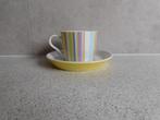 Kop en schotel 180 ml.  Pastel Streep Tric Arzberg, Huis en Inrichting, Ophalen of Verzenden, Zo goed als nieuw, Overige stijlen