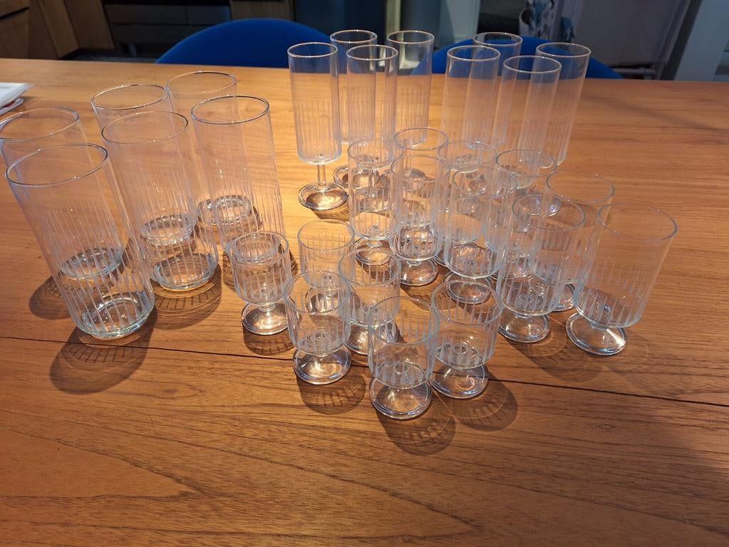 Vintage Duits kristallen glasservies, 50 jaar oud, Antiek en Kunst, Ophalen