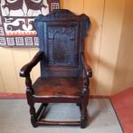 Antieke Engelse Stoel 17e Eeuw, Antiek en Kunst, Antiek | Meubels | Stoelen en Banken, Ophalen of Verzenden