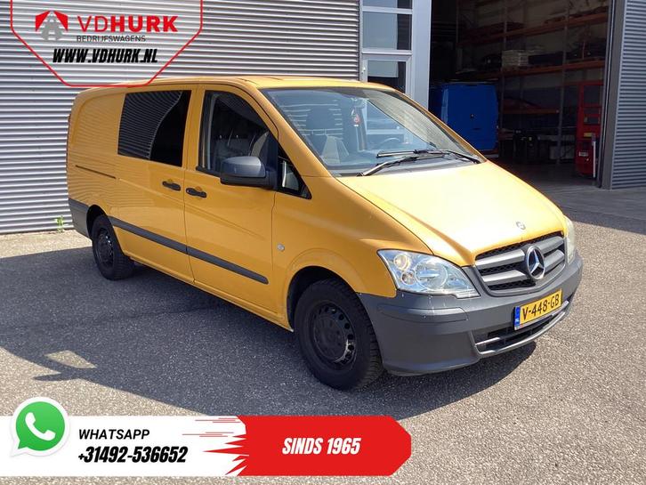 Mercedes-Benz Vito 113 CDI L2 DC Dubbel Cabine EXPORT ONLY A, Auto's, Bestelauto's, Bedrijf, Te koop, ABS, Airconditioning, Alarm