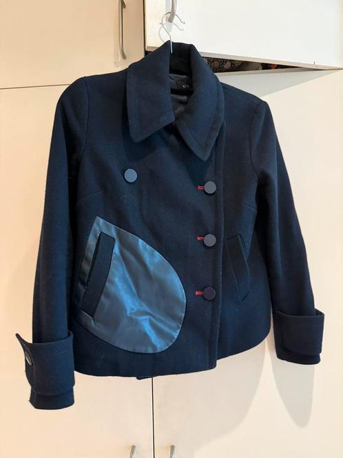 Donkerblauwe jas Armani Exchange (maat XS), Kleding | Dames, Jassen | Zomer, Zo goed als nieuw, Maat 34 (XS) of kleiner, Blauw