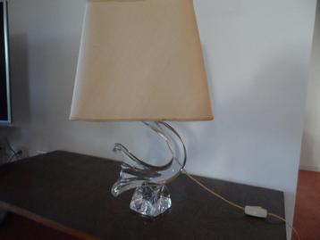 Schemerlamp met kristallen voet vintage beschikbaar voor biedingen