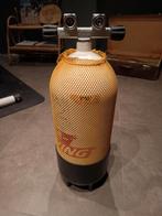 12 liter 200 bar duikfles, dubbele kraan met recente keur, Watersport en Boten, Ophalen of Verzenden, Zo goed als nieuw, Duikfles