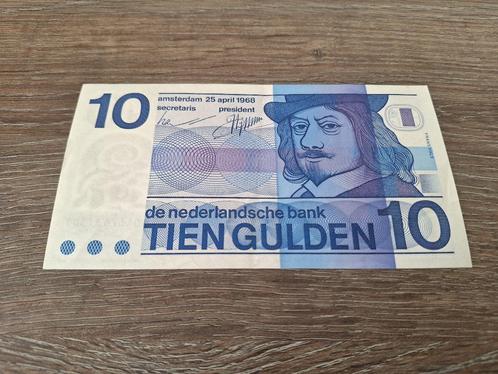 Heel mooi biljet 10 gulden Frans Hals met bullseye, 1968, Postzegels en Munten, Bankbiljetten | Nederland, 10 gulden, Ophalen of Verzenden