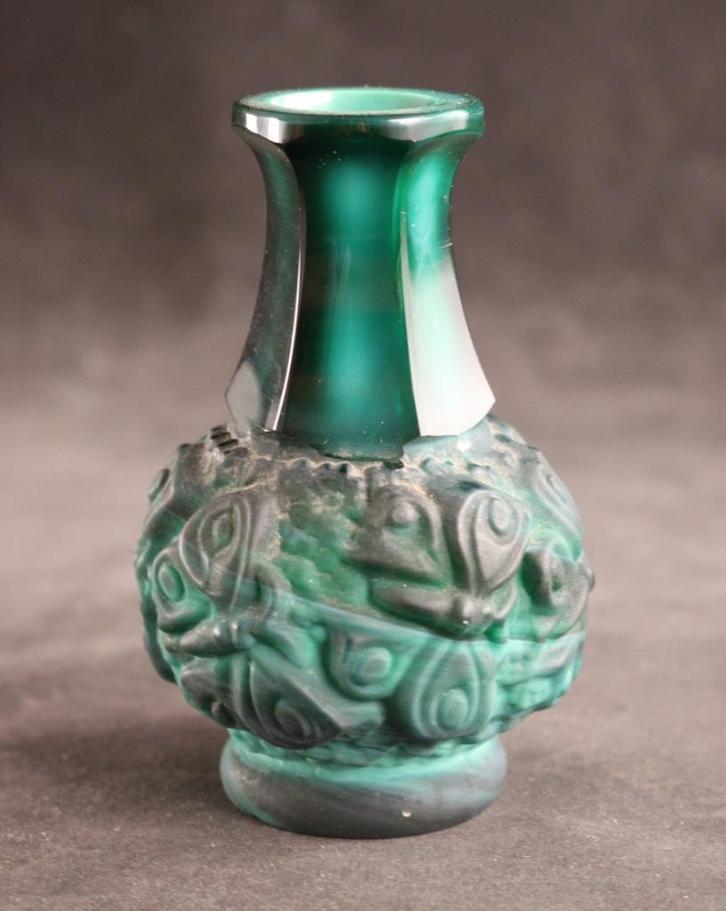 Boheems Art Deco vaasje, Antiek en Kunst, Antiek | Glas en Kristal, Ophalen of Verzenden