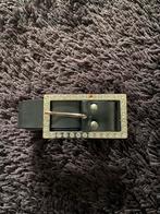 H&M riem zwart leer, 4 cm breed, zo goed als nieuw, H&M, 3 tot 5 cm, 90 tot 100 cm, Heupriem