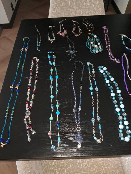 Partij Kettingen Collectie - Diverse Stijlen 29 stuks, Sieraden, Tassen en Uiterlijk, Kettingen, Gebruikt, Overige materialen