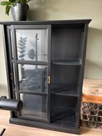 2 Zwarte Ikea Vitrinekasten - Zo Goed Als Nieuw!, Ophalen, 100 tot 150 cm, 25 tot 50 cm, Met deur(en)