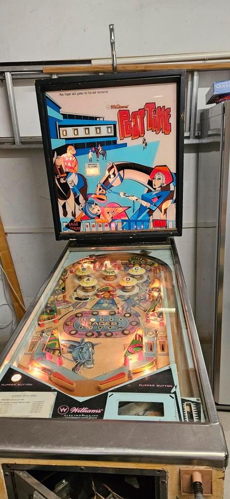 Williams Post Time flipperkast, Verzamelen, Automaten | Flipperkasten, Gebruikt, Mechanisch, Flipperkast, Williams, Ophalen
