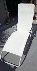 Ligstoel wit gratis, Ophalen, Gebruikt, Kunststof, Inklapbaar