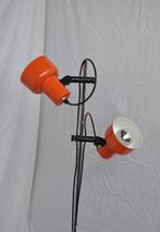 Hustad Leuchten | Vintage staande lamp | Vloerlamp | Oranje, Metaal, 100 tot 150 cm, Vloerlamp - vintage - design - spot - oranje - staande lamp