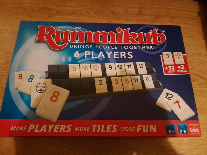 Rummicub 6 spelers editie, Hobby en Vrije tijd, Gezelschapsspellen | Bordspellen, Zo goed als nieuw, Vijf spelers of meer, Ophalen of Verzenden