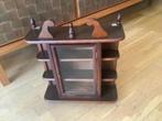 vintage houten mini vitrinekastje hangkastje verzamelkastje, Antiek en Kunst, Curiosa en Brocante, Ophalen