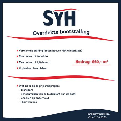 Verwarmde botenstalling (WINTER), Watersport en Boten, Ligplaatsen, Winter, Binnen