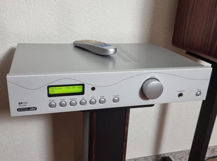 Acoustic Solutions Versterker Ringkerntrafo, Phono+Afst bed, Audio, Tv en Foto, Versterkers en Receivers, Zo goed als nieuw, Stereo