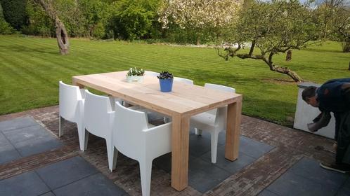 Stoere tuintafel douglas in iedere gewenste maat, Tuin en Terras, Tuintafels, Nieuw, Rechthoekig, Hout, Ophalen of Verzenden